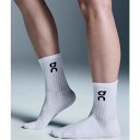 On Logo Sock High 3P Unisex White 35   38.5