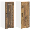 Kjøkkenskap 2 pcs Gammelt tre 30 x 31 x 80 cm Konstruert tre