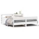  Sengeramme uten madrass hvit 180x200 cm heltre furu 3306178