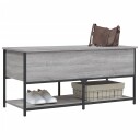  Oppbevaringsbenk grå sonoma 100x42,5x47 cm konstruert tre 8721012340770