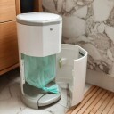 Luna Bambini Diaper Bin Lux White