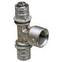 Uponor S-Press T-skjorte redusert m/sokkel 32-Rp3/4"FT-32