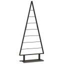  Metall juletre med stativ Svart 125 cm Stål