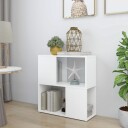 vidaXL Bokhylle hvit 60x24x63 cm sponplate