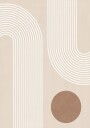 Beige Arc Plakat Plakat / 100x150cm