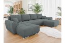 Simerly Sovesofa Dobbeldivan 4 seter   Mørk grå