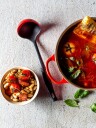 Le Creuset Fleksibel øse 32 cm sort, rød