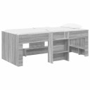  Barnas Høye Sengramme 2 pcs Grå Sonoma 90 x 190 cm