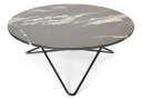 Ox Denmarq O Table salongbord marmor sort, sortlakkert stativ