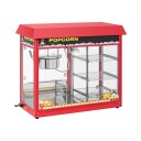 Royal Catering Popcornmaskin med oppvarmet kabinett - rød 10010532