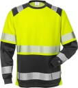 Fristads T-Shirt Lång Ärm 7457 Thv Klass 2 Varselgul/svart S