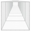 Vidaxl Kyllingbur Med Tak Lysegrå 1003X98X90 cm Galvanisert Stål
