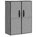 vidaXL Skoskap grå 60x28x90 cm stoff