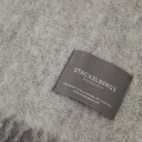 Stackelbergs Mohair pledd white & shiffer melange