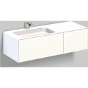 Alape WP Folio 7 møbelpakke, 125,4x50 cm, hvit
