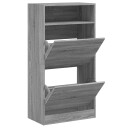  Skoskap grå sonoma 60x34x116 cm konstruert tre 8721012382565