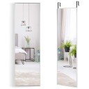 Hengende speil helspeil med ramme 120 x 37 x 2 cm sort
