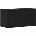 vidaXL TV skap svart eik 80x30x41 cm konstruert tre