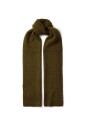 Selected Women   Skjerf slfLulu Woolblend Narrow Knit Scarf   Natur