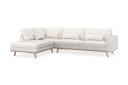 Copenhagen 4 seters Venstrevendt L formet Sjeselongsofa i Bouclé   Hvit