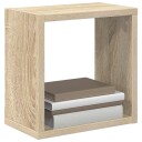  Vegghyller kubeformet 2 stk sonoma eik 26x15x26 cm