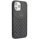 Audi Audi Genuine Leather Iphone 13 Pro Max 6.7" Czarny/Black Hardcase Au-Tpupcip13pm-Q8/D1-Bk
