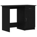  Skrivebord i svart eik 100x50x76 cm laget av tre