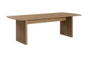 Richeto spisebord 210 cm eik + 6 stk. Nibe-stol brun med eikeben - Natur/brun