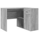  Hjørneskrivebord Grå Sonoma 102x88x75 cm Konstruksjonsmateriale