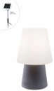 8 Seasons No. 1 LED bordlampe med solcellepanel 60x39cm Grå?