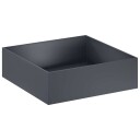vidaXL Hageblomsterpotte Antrasitt 100 x 100 x 30 cm Kaldvalsestål