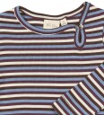Petit Piao Body I/e - PPSong - Huckleberry Multistripet - Petit Piao - 68 - Langermet Body Beige Blå Brun Hvit Lilla Lyseblå - 62
