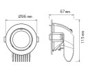 Olympia LED Downlight 13W Hvit
