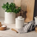 Porsgrunds Porselænsfabrik Porsgrund Porselænsfabrik Ildfast Urtepotte m/Underskål 14cm Hvit