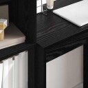  Skrivebord Svart Eik Konstruert Tre 70 x 40 x 76 cm Skrivebord