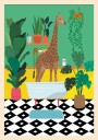 Giraffe Bathtime Plakat / 21x30cm
