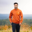 RevolutionRace Evolution Half zip Stretch Fleece Herre Terracotta Brown Størrelse:L   Herre > Overdeler > Fleece & midlayers