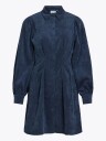 Vila Cordu Long Sleeve Shirt Dress Blå 38