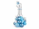 PartyDeco Blå Ballongbukett 1 År