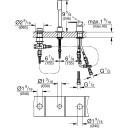 Grohe Lineare 3-hulls badekarbatteri For kar/fliskant, Krom