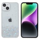 Trolsk Mobildeksel med Flytende Glitter Stjernehimmel (iPhone 14 Plus) Rosa