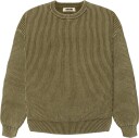 Woodbird Wbsake Washed Crew   Khaki green   M
