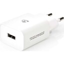 Nedis USB Vegglader 2,4 A 12 Watt Hvit med Hurtiglading