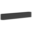 vidaXL Hevet Hagebed Svart 280 x 40 x 40 cm