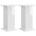 vidaXL Planteholder 2 stk. Høgglans hvit 30,5 x 30 x 60,5 cm