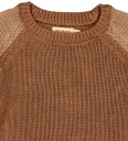 Marmar Genser Strikk Modal Mix Taka Dark Fudge Block 10 år 140 Genser Brun