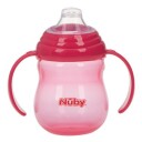 No-Spill Nûby sugerørkopp 270 ml fra 6 måneder i rosa