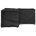 vidaXL L-formet hagemøbeltrekk 16 maljer 215x215x90 cm