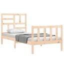vidaXL Sengeramme med hodegavl 2FT6 liten enkel heltre 8720845982065
