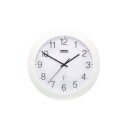 Veggklokke - Veggur - Diameter 30 Cm - Radiostyrt - Hvit/sort
